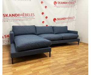 Dīvāns LEKEN (Stūra) (Zils) (Ekspozīcija)